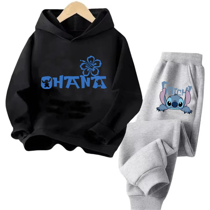 Sudadera Kawaii Anime Niños - Hoodie Stitch Manga 90s Otoño Casual - Huellitas de Vida