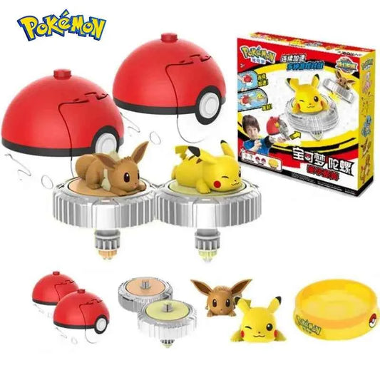 Peonza Batalla Pokémon Arena - Spinning Top Pikachu Charmander Squirtle Niños