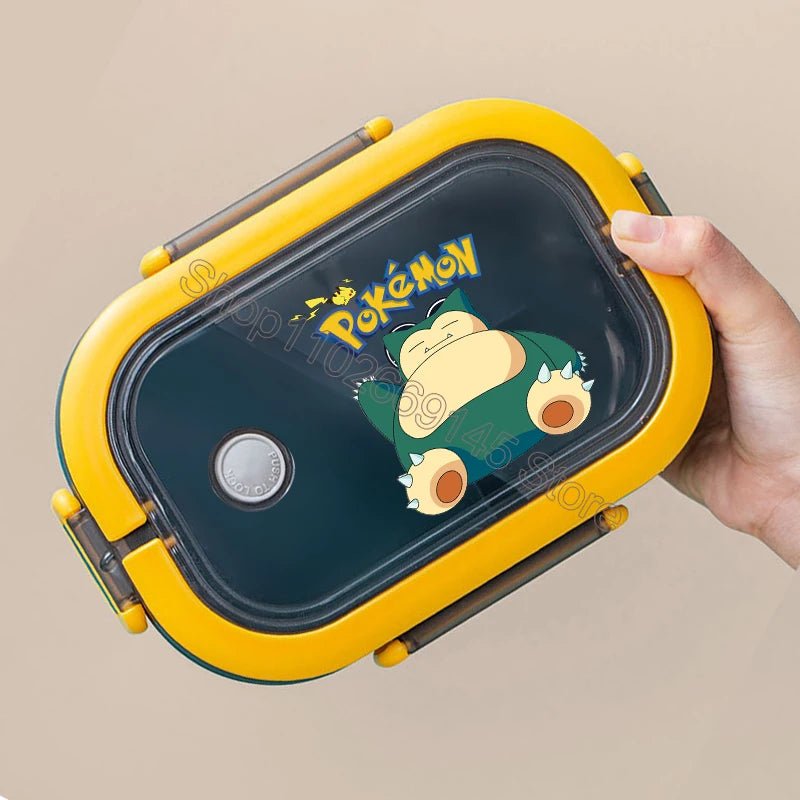 Fiambrera Bento Pokémon Pikachu Capa Simple - Gran Capacidad Niños - Huellitas de Vida