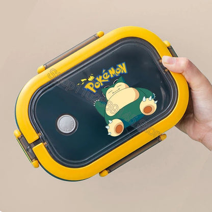 Fiambrera Bento Pokémon Pikachu Capa Simple - Gran Capacidad Niños - Huellitas de Vida