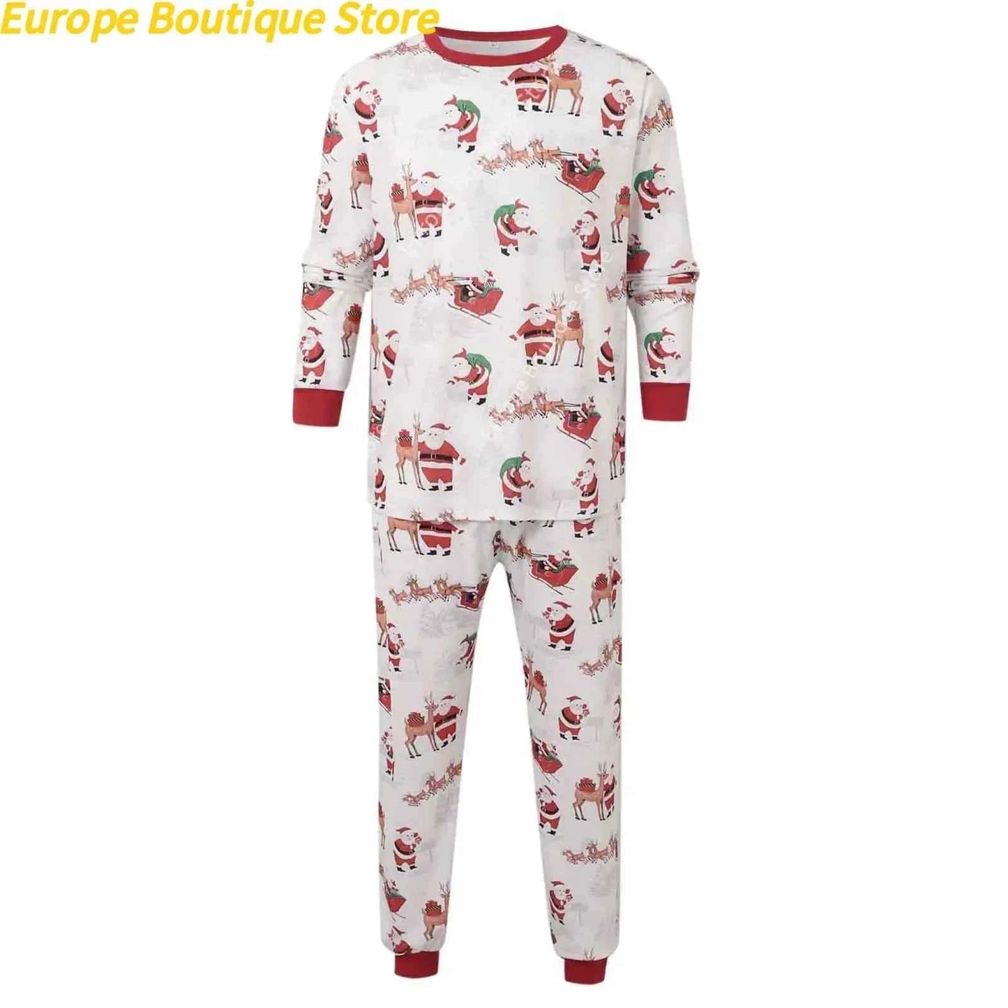 Pijama Navidad Familiar 2 Piezas - Conjunto Mamá Papá Niños Loungewear Navideño