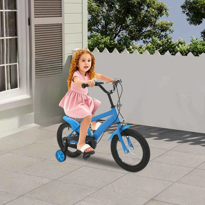Bicicleta Infantil 14 Pulgadas Aprendizaje - Asiento Ajustable Doble Freno Niños