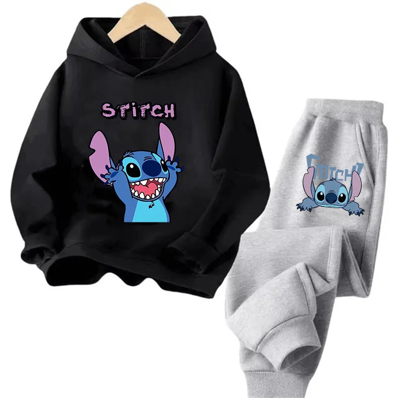Sudadera Kawaii Anime Niños - Hoodie Stitch Manga 90s Otoño Casual - Huellitas de Vida