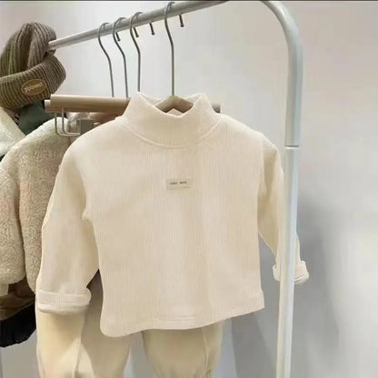 Jersey Cuello Alto Niños Otoño Invierno - Camiseta Manga Larga Bebé Unisex
