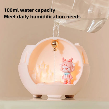 Humidificador Lámpara Romántica Dibujos Animados - Difusor Aromas USB Niños