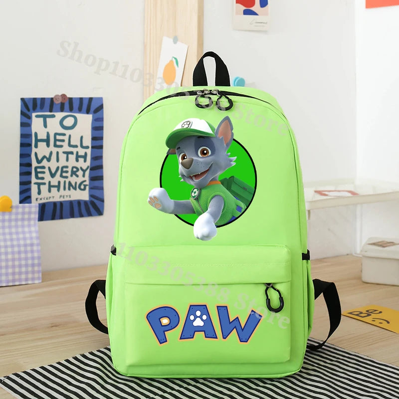 Mochila Paw Patrol Impermeable Nylon - Alta Capacidad para Estudiantes - Huellitas de Vida