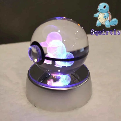 Bola Cristal 3D Pokémon Umbreon con Lámpara - Figura Cristal Pokeball Regalo Niños