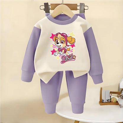 Pijama Paw Patrol Niños 9M-12 Años - Pijama Manga Larga Algodón Primavera Otoño