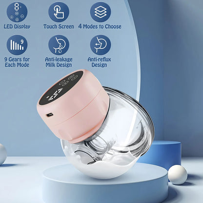 Extractor de Leche Manos Libres USB Wearable - Automático Silencioso Discreto - Huellitas de Vida