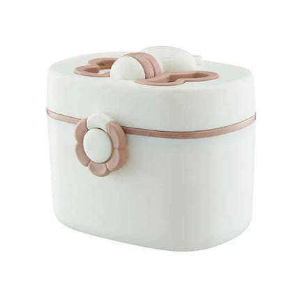 Dispensador Leche Polvo Bebé Portátil - Contenedor Fórmula 3 Compartimentos Viaje