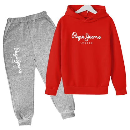 Conjunto Deportivo Niños 2-13 Años Letras - Sudadera y Pantalón Primavera Otoño