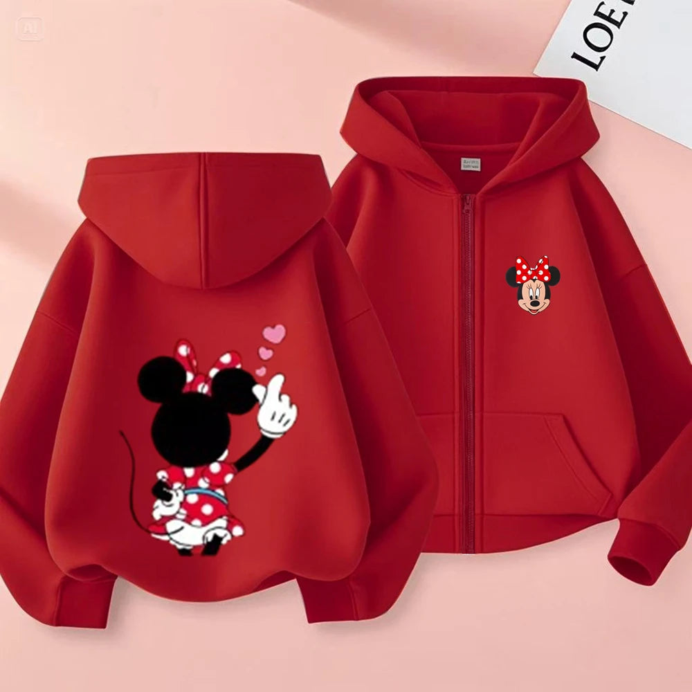 Sudadera Capucha Mickey Mouse Donald Duck Niños 3-12 Años - Hoodie Cremallera Disney