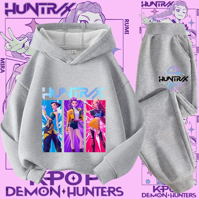 Conjunto Sudadera Niños K-pop - Sudadera y Pantalón 2 Piezas Estampado