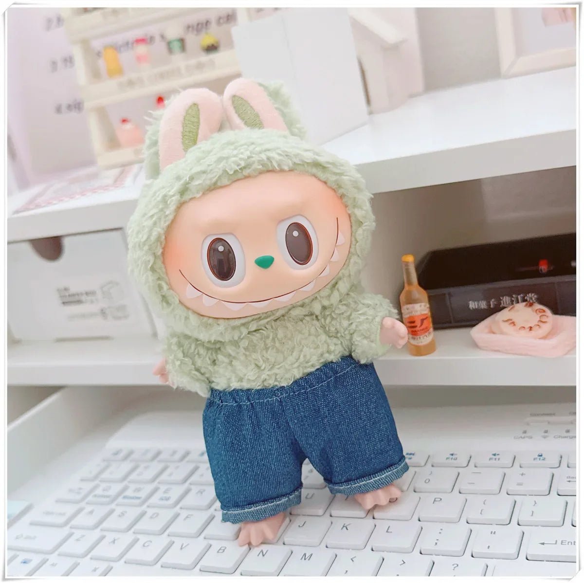 Set Sudadera y Pantalones para Labubu 15-17cm - Fashion Hoodie Universal - Huellitas de Vida