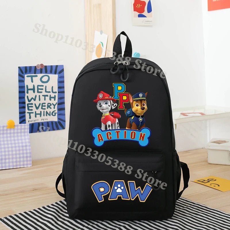 Mochila Paw Patrol Impermeable Nylon - Alta Capacidad para Estudiantes - Huellitas de Vida