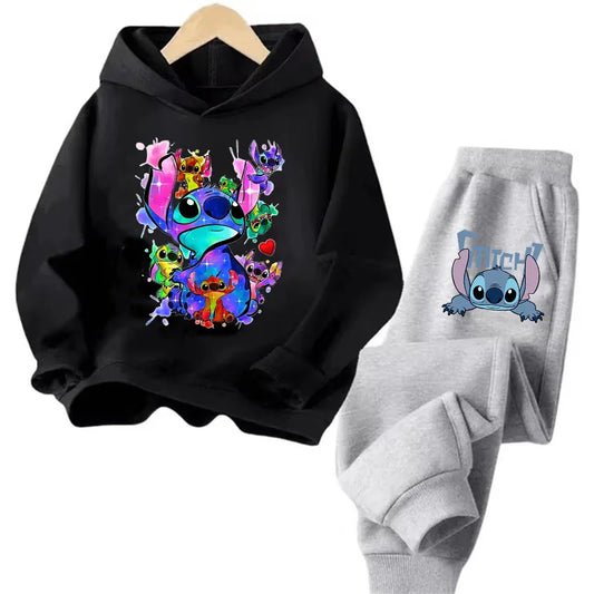 Sudadera Kawaii Anime Niños - Hoodie Stitch Manga 90s Otoño Casual - Huellitas de Vida