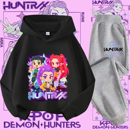 Conjunto Sudadera Niños K-pop - Sudadera y Pantalón 2 Piezas Estampado