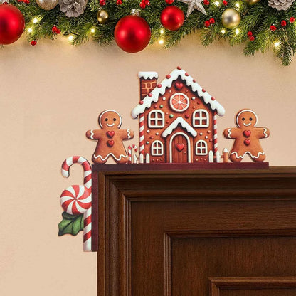 Adorno Navidad Madera Papá Noel Muñeco Nieve - Decoración Árbol 2025 Año Nuevo 2026