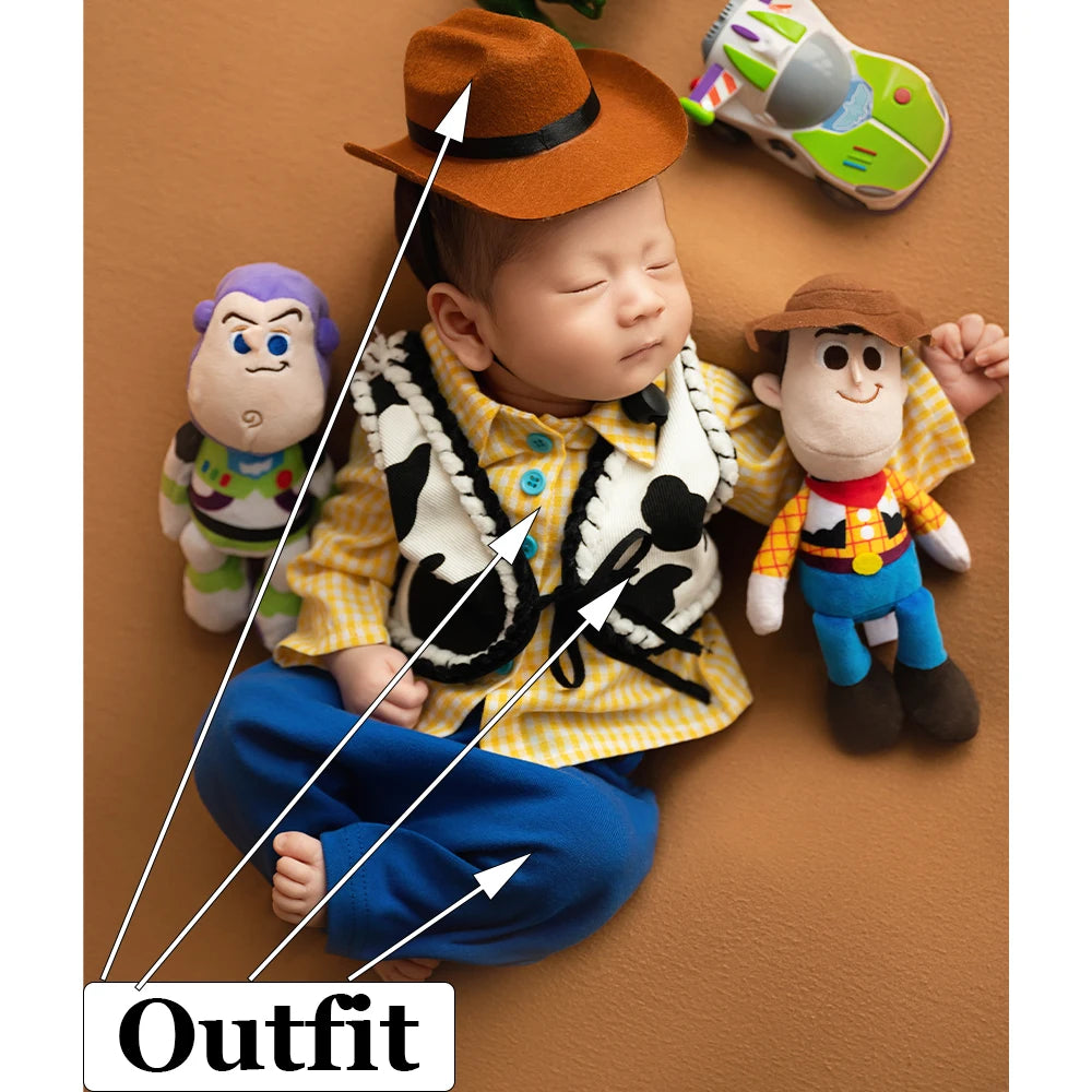 Outfit Fotografía Recién Nacido Anime - Disfraz Cosplay Niño Sesión Fotos Estudio Accesorios - Huellitas de Vida