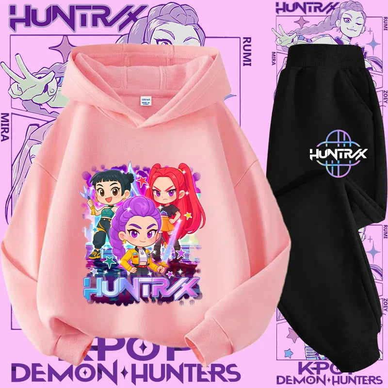 Conjunto Sudadera Niños K-pop - Sudadera y Pantalón 2 Piezas Estampado