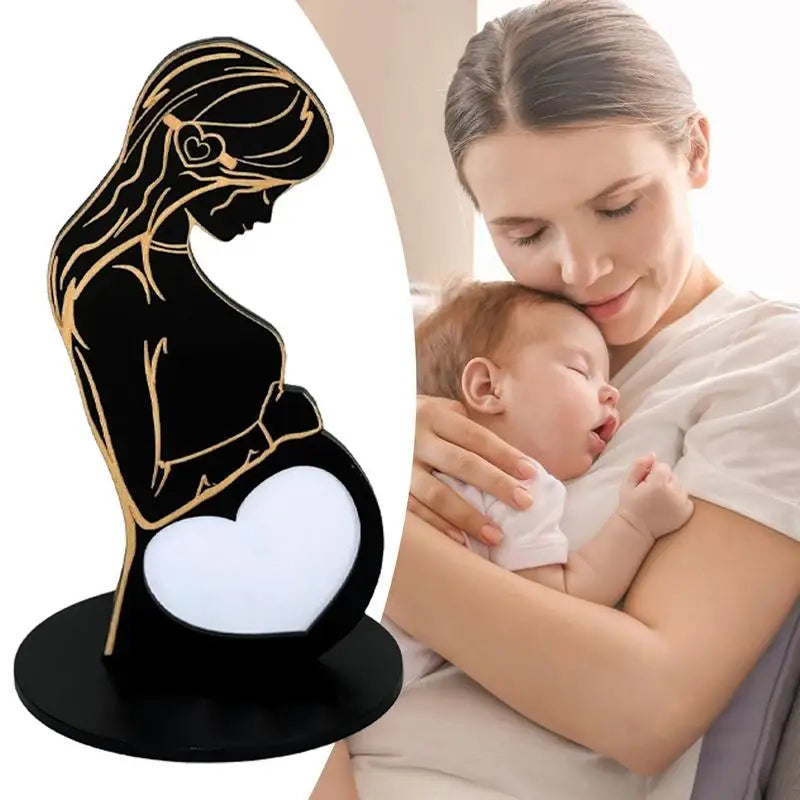 Marco Ecografía Embarazo - Portafotos Sonograma Regalo Maternidad Recuerdo Bebé - Huellitas de Vida