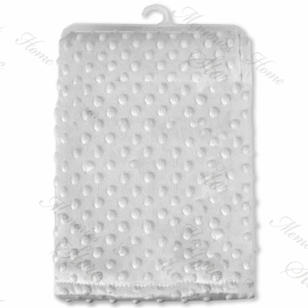 Manta Personalizada Cochecito Bebé - Manta Suave Nombre Bordado Regalo Recién Nacido Baby Shower - Huellitas de Vida