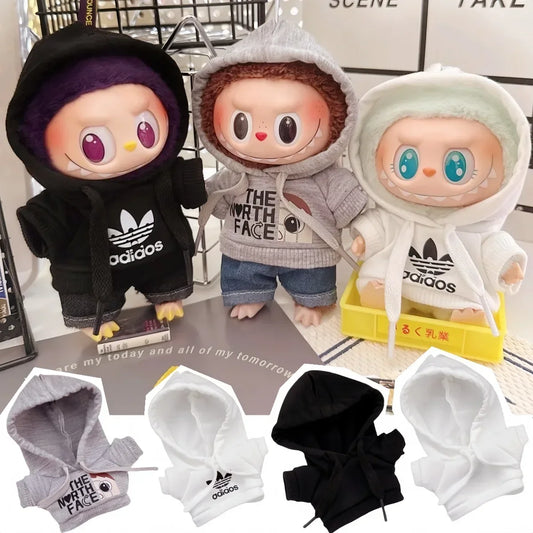 Set Sudadera y Pantalones para Labubu 15-17cm - Fashion Hoodie Universal - Huellitas de Vida