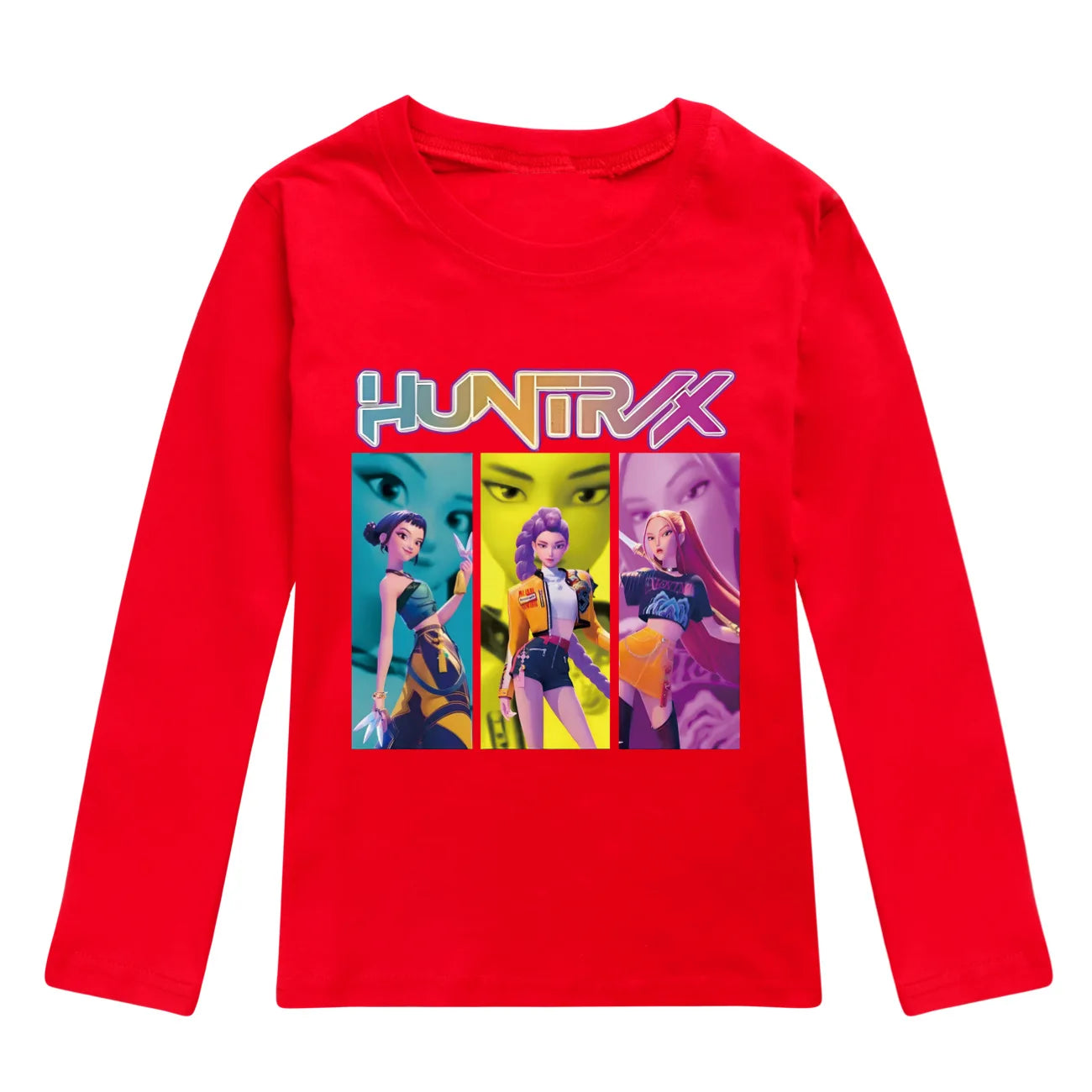 Camiseta Manga Larga KPop Demon Hunters Niños - Sudadera Algodón Streetwear