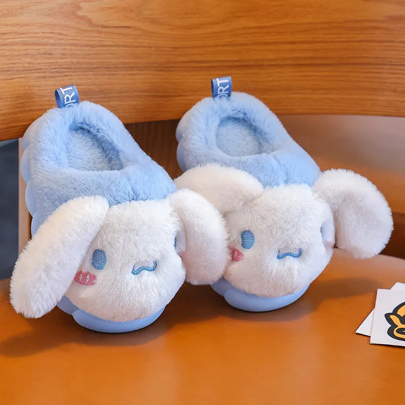 Zapatillas Algodón Niñas Cartoon - Pantuflas Felpa Cálidas Otoño Invierno Diseño Adorable - Huellitas de Vida