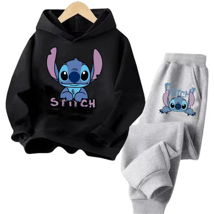 Sudadera Kawaii Anime Niños - Hoodie Stitch Manga 90s Otoño Casual - Huellitas de Vida