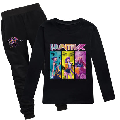 Camiseta Manga Larga KPop Demon Hunters Niños - Sudadera Algodón Streetwear