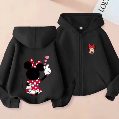 Sudadera Capucha Mickey Mouse Donald Duck Niños 3-12 Años - Hoodie Cremallera Disney