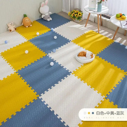 Alfombra Puzzle Foam Bebé 16pcs - Tapete Juegos Suave Entrelazado 30x30cm Área Segura - Huellitas de Vida