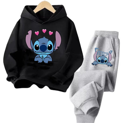 Sudadera Kawaii Anime Niños - Hoodie Stitch Manga 90s Otoño Casual - Huellitas de Vida