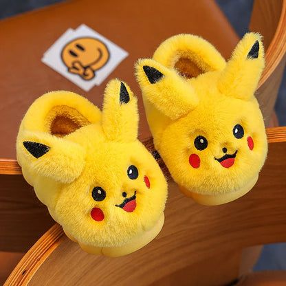 Zapatillas Algodón Niñas Cartoon - Pantuflas Felpa Cálidas Otoño Invierno Diseño Adorable - Huellitas de Vida
