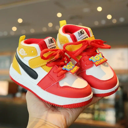 Zapatillas Deportivas Niños Color Block - Sneakers Cordones Suela Suave Antideslizante Casual - Huellitas de Vida