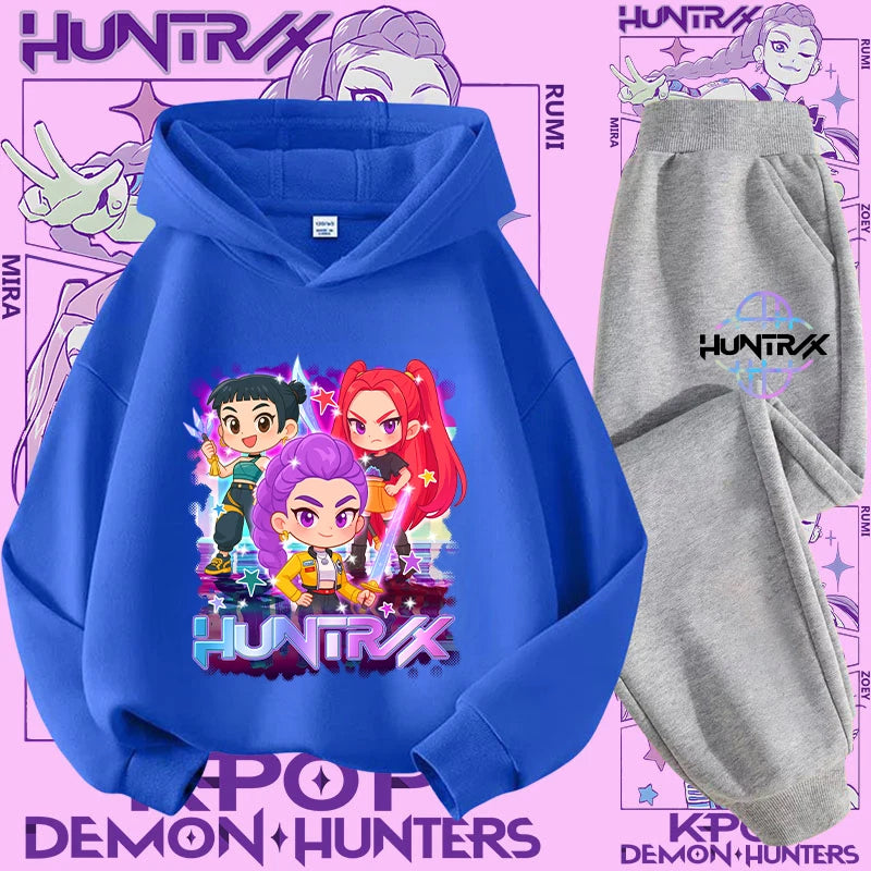 Conjunto Sudadera Niños K-pop - Sudadera y Pantalón 2 Piezas Estampado