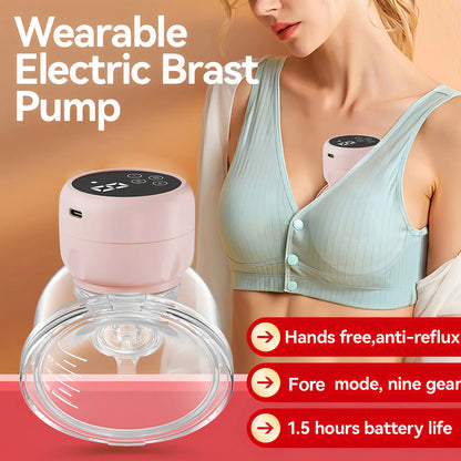 Extractor de Leche Manos Libres USB Wearable - Automático Silencioso Discreto - Huellitas de Vida