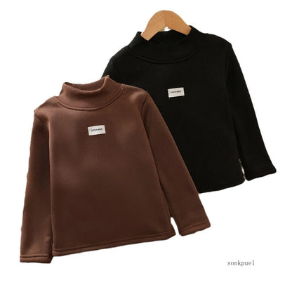 Jersey Cuello Alto Niños Otoño Invierno - Camiseta Manga Larga Bebé Unisex