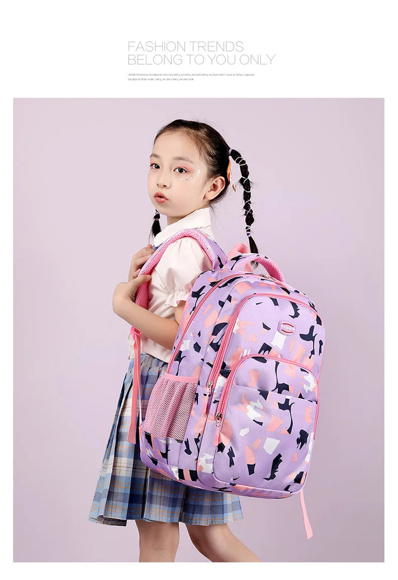 Mochila para Niñas Primaria Grados 4-6 - Elementary School Girls Backpack - Huellitas de Vida