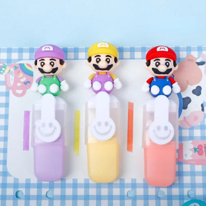 Rotuladores Super Mario Bros 6 Piezas - Marcadores Niños Vuelta al Cole - Huellitas de Vida