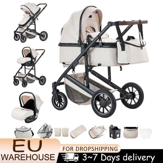 Cochecito Bebé 3 en 1 Portátil