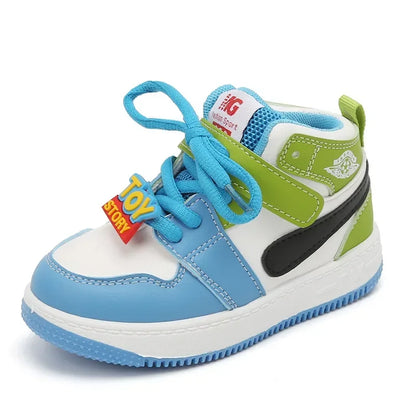 Zapatillas Deportivas Niños Color Block - Sneakers Cordones Suela Suave Antideslizante Casual - Huellitas de Vida