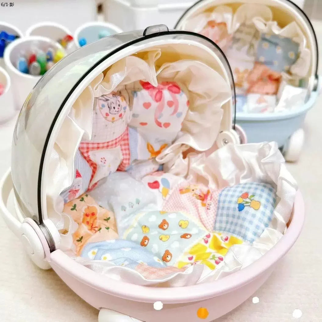 Cochecito de Bebé Labubu Mokoko - Storage Box Sleep Cradle Cart - Huellitas de Vida