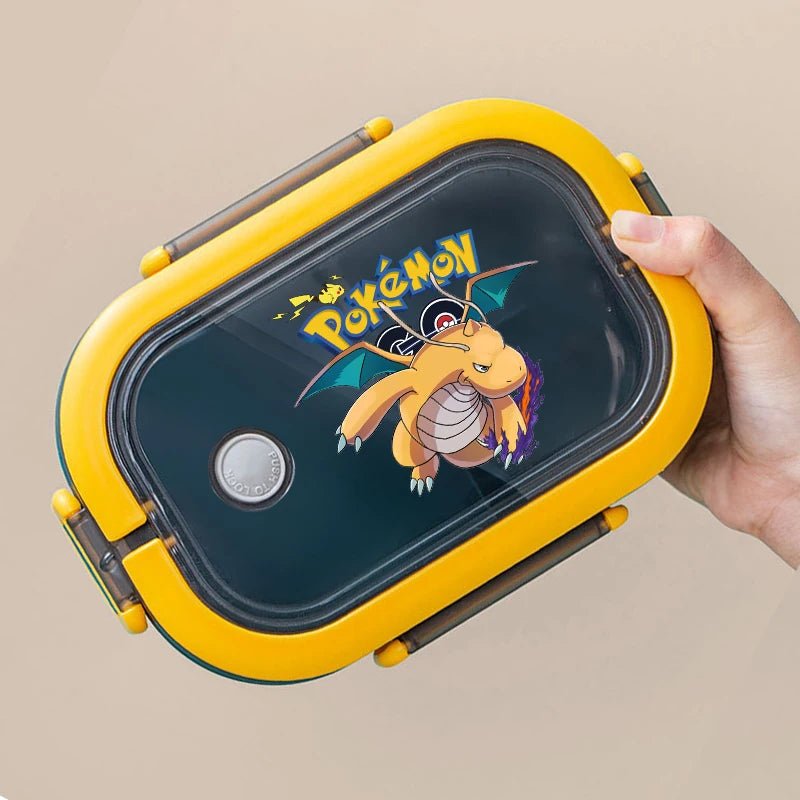 Fiambrera Bento Pokémon Pikachu Capa Simple - Gran Capacidad Niños - Huellitas de Vida