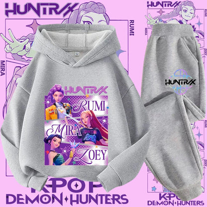 Conjunto Sudadera Niños K-pop - Sudadera y Pantalón 2 Piezas Estampado