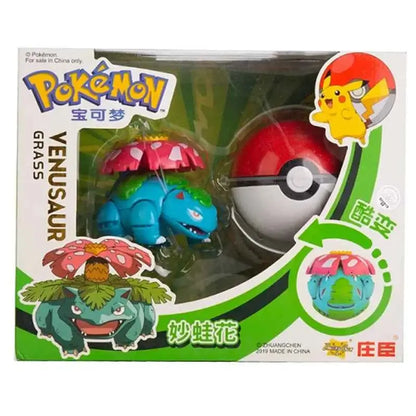 Figura Pokémon Blastoise Transformable - Pokeball Acción Deformación Niños Regalo