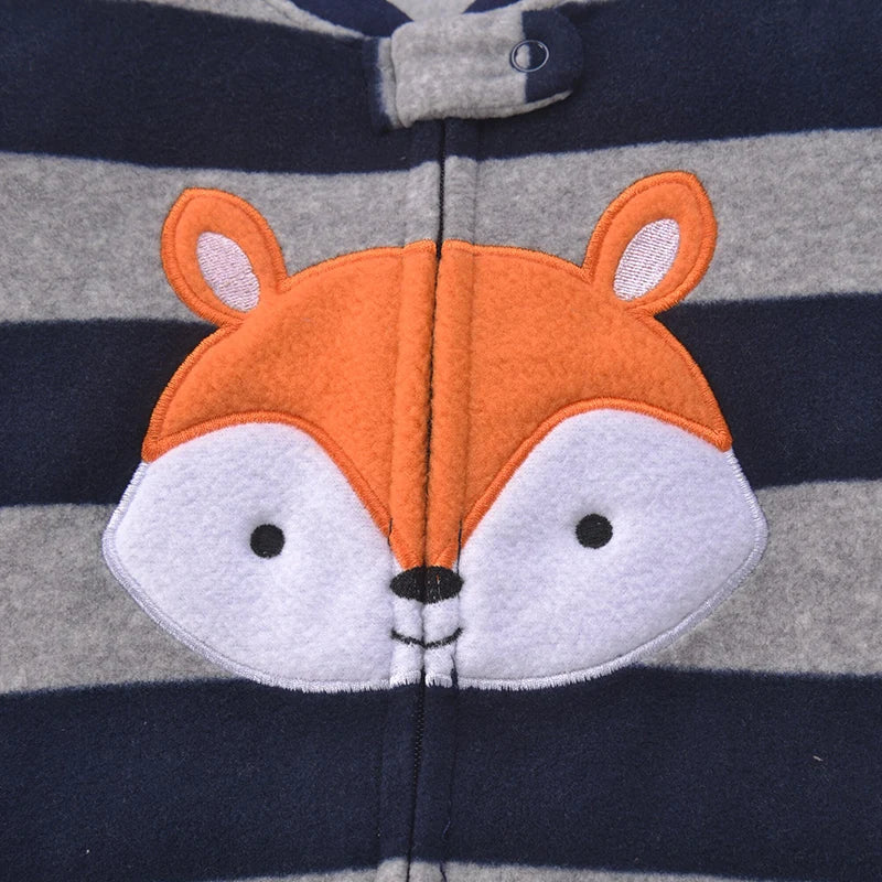 Pijama Invierno Bebé 9-24 Meses - Pelele Animal Forro Polar Cremallera Niño Niña Cálido - Huellitas de Vida