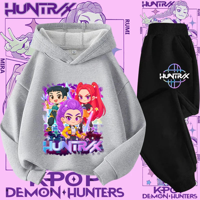 Conjunto Sudadera Niños K-pop - Sudadera y Pantalón 2 Piezas Estampado