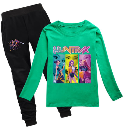 Camiseta Manga Larga KPop Demon Hunters Niños - Sudadera Algodón Streetwear